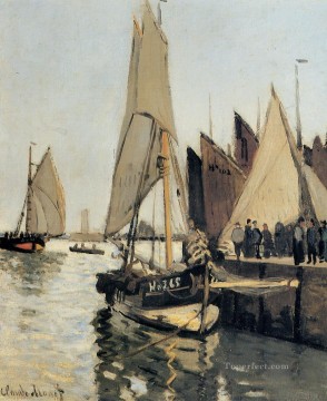  Velero Pintura al %c3%b3leo - Veleros en Honfleur Claude Monet